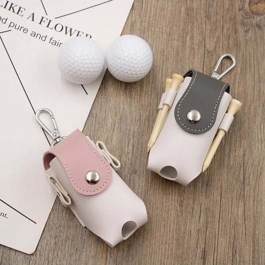 Leather Golf Ball Bag