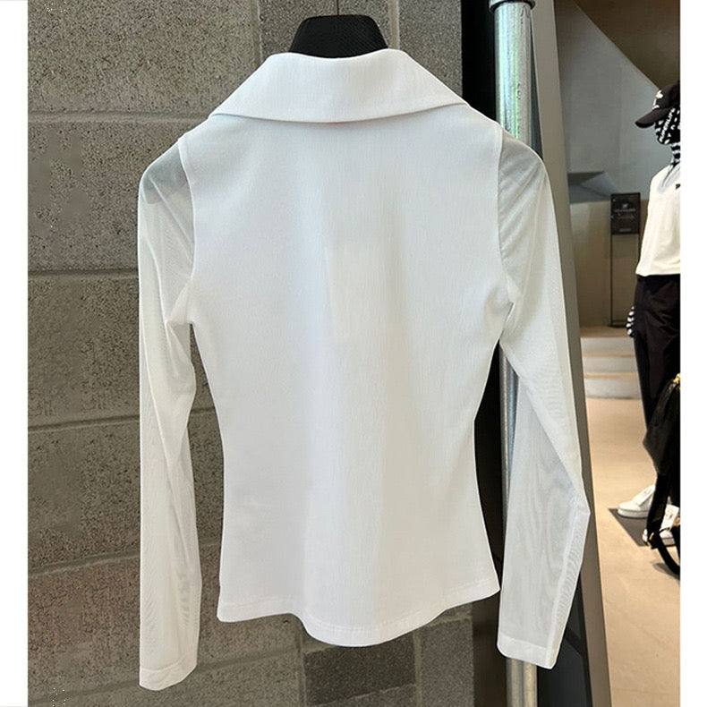 Women's Golf Top with Sleeves