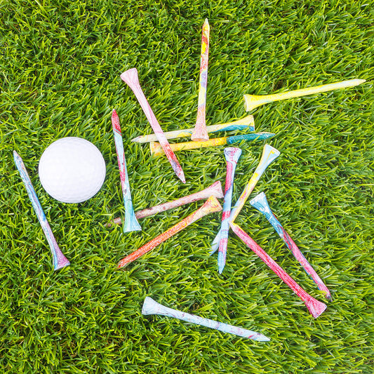 New Colorful Golf Tees 3 1/4 Inch, 2 3/4 Inch (50 Count)