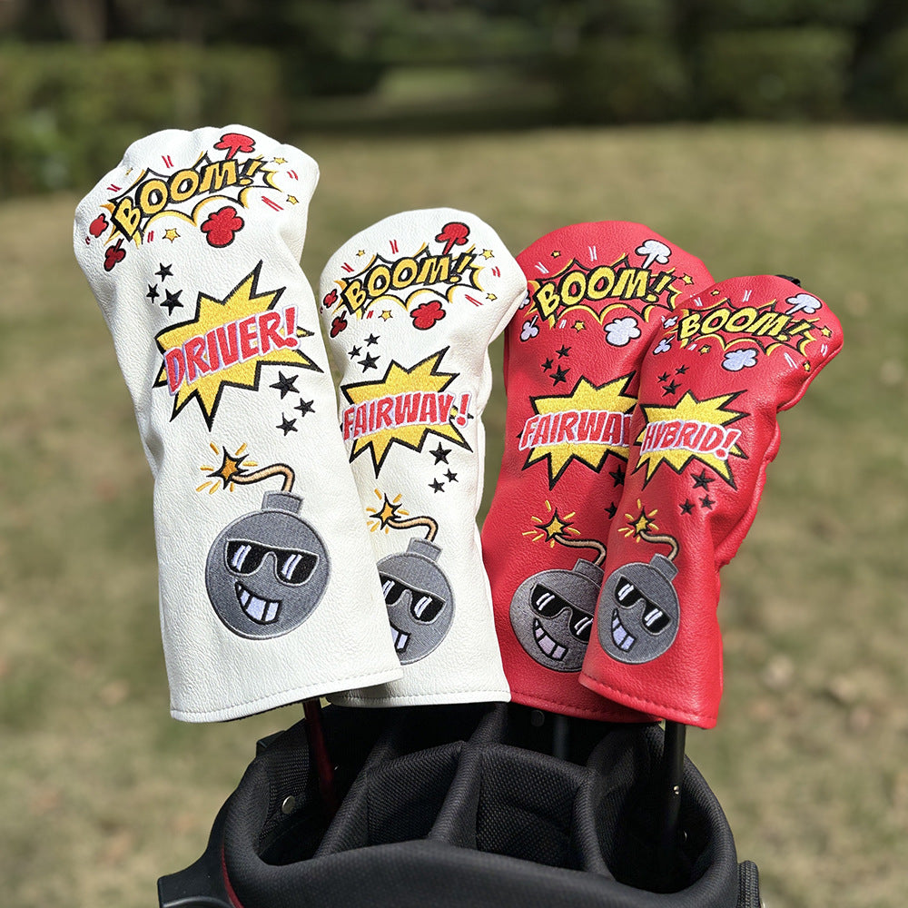 Golf Club Covers - Sunglasses Bomb Style - 1 Wood, 3, 5 Fairway Wood, Head Protection Cover