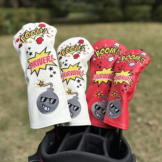 Golf Club Covers - Sunglasses Bomb Style - 1 Wood, 3, 5 Fairway Wood, Head Protection Cover