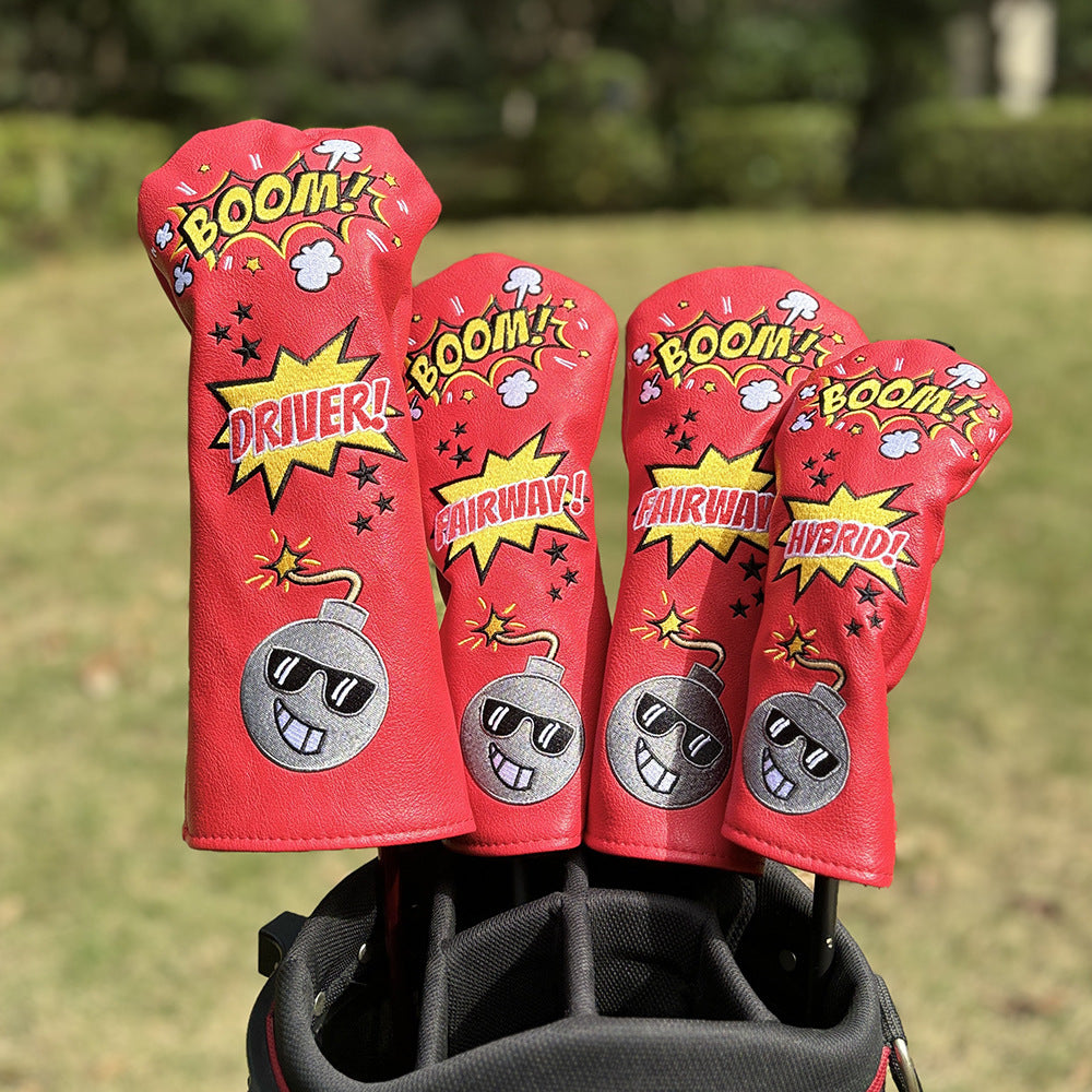Golf Club Covers - Sunglasses Bomb Style - 1 Wood, 3, 5 Fairway Wood, Head Protection Cover