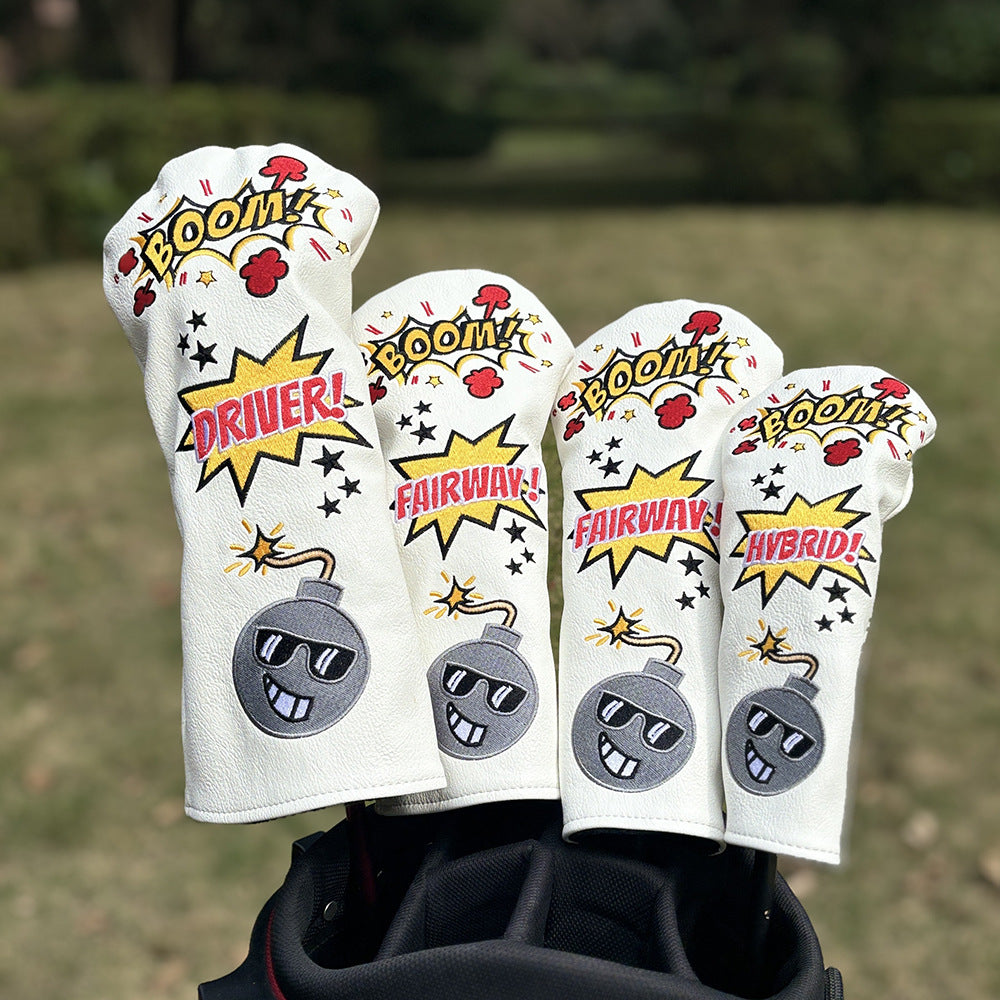 Golf Club Covers - Sunglasses Bomb Style - 1 Wood, 3, 5 Fairway Wood, Head Protection Cover