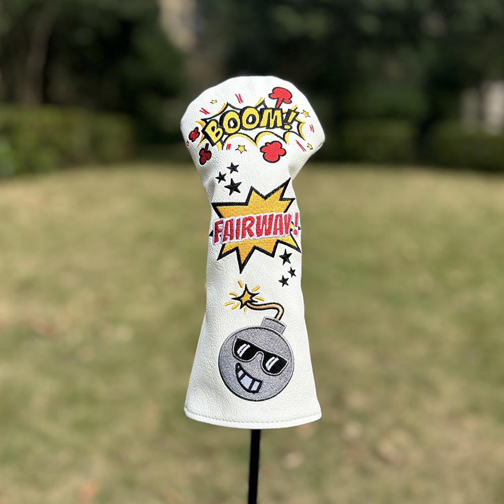 Golf Club Covers - Sunglasses Bomb Style - 1 Wood, 3, 5 Fairway Wood, Head Protection Cover